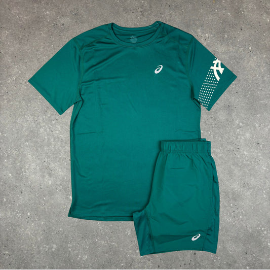 ASICS ICON TOP & 7" SHORTS SET - RAINY LAKE