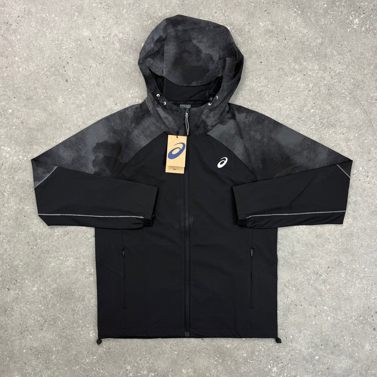 ASICS REFLECTIVE WINDRUNNER JACKET - BLACK
