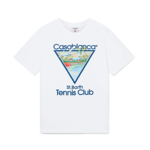 CASABLANCA T-SHIRT - ST.BARTH - WHITE