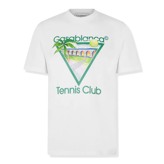 CASABLANCA T-SHIRT - TENNIS CLUB ICON - WHITE