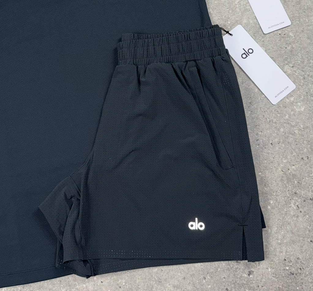 ALO TRACTION 5” SHORTS - ANTHRACITE