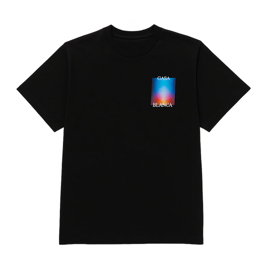 CASABLANCA T-SHIRT - GRADIENT - BLACK