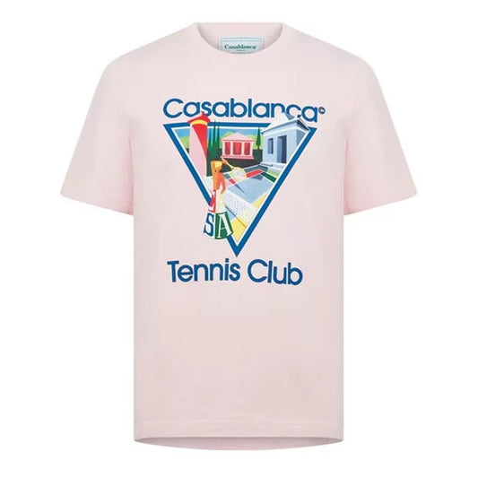 CASABLANCA T-SHIRT - TENNIS CLUB LA JOUEUSE PINK