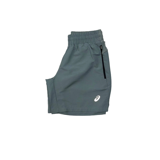 ASICS SLANT PANEL SHORTS - DARK GREY