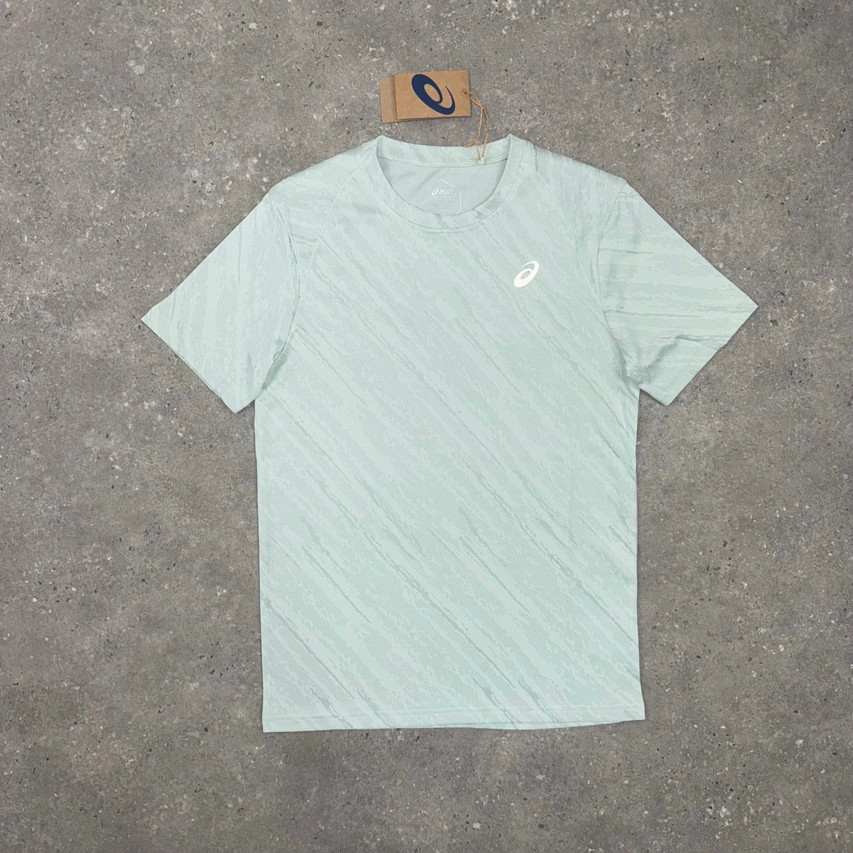 ASICS FOWARD T-SHIRT & PANEL SHORTS SET - COLD MOSS / GREY