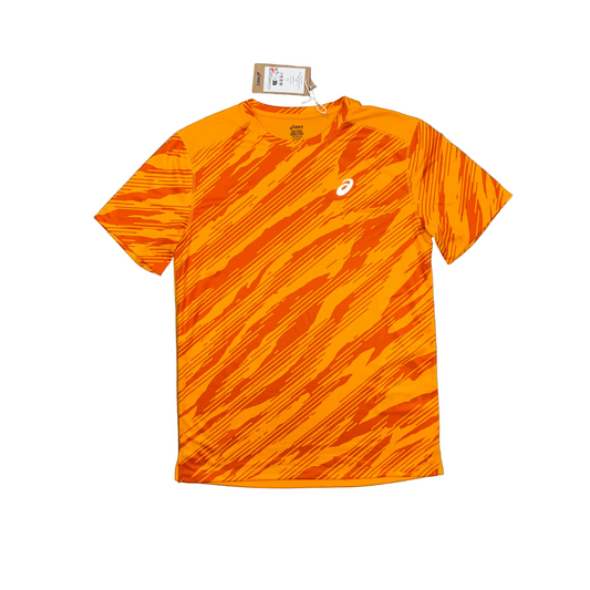 ASICS ALL OVER T-SHIRT - YAMABUKI ORANGE