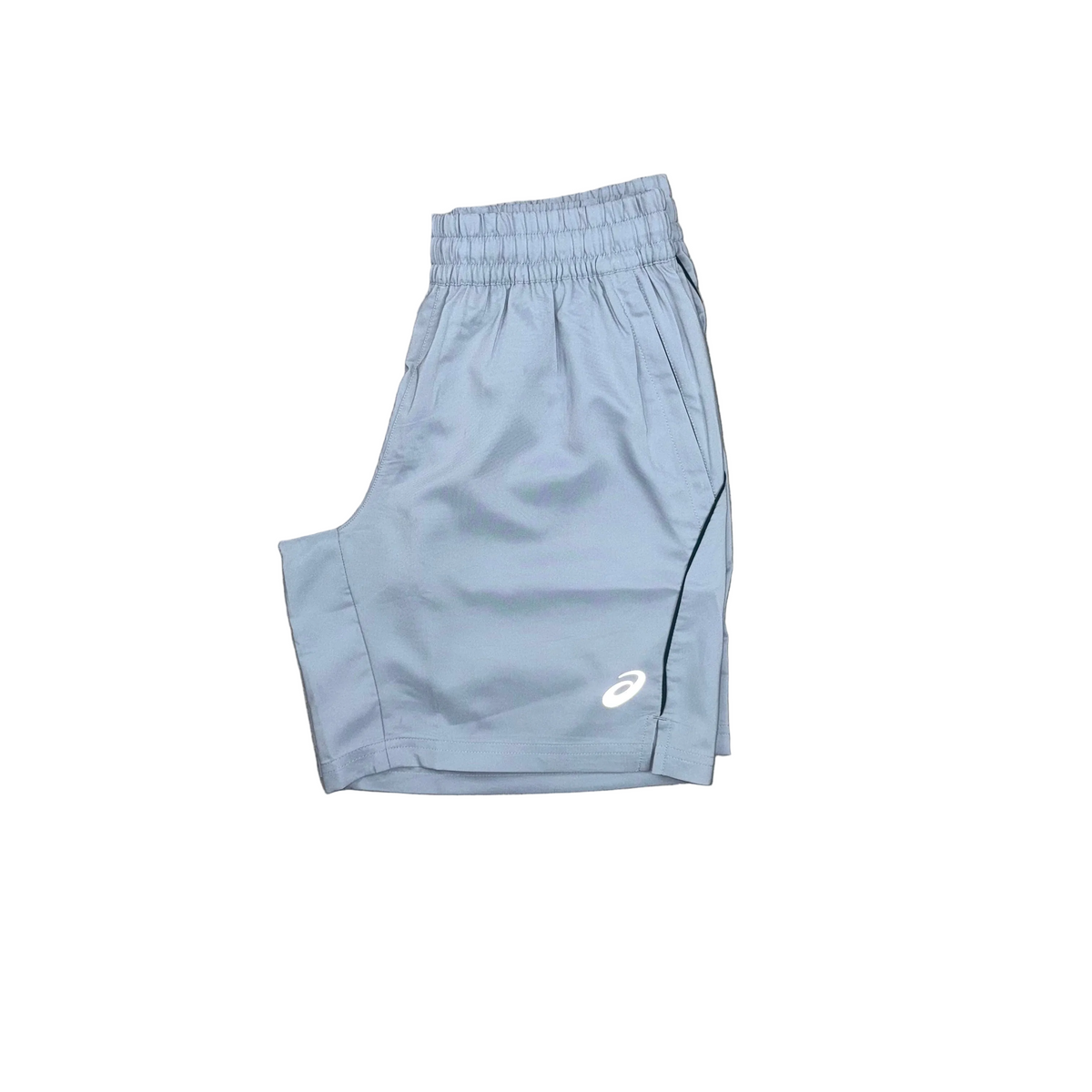 ASICS SLANT PANEL SHORTS - GREY BLUE