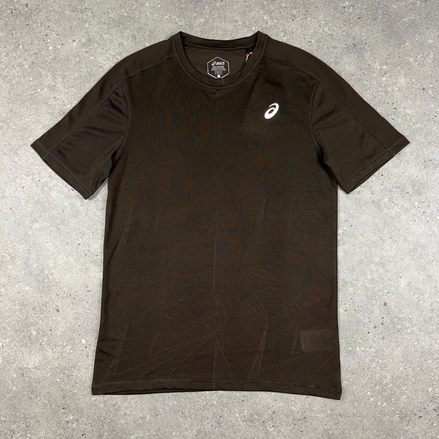 ASICS JACQUARD T-SHIRT BROWN