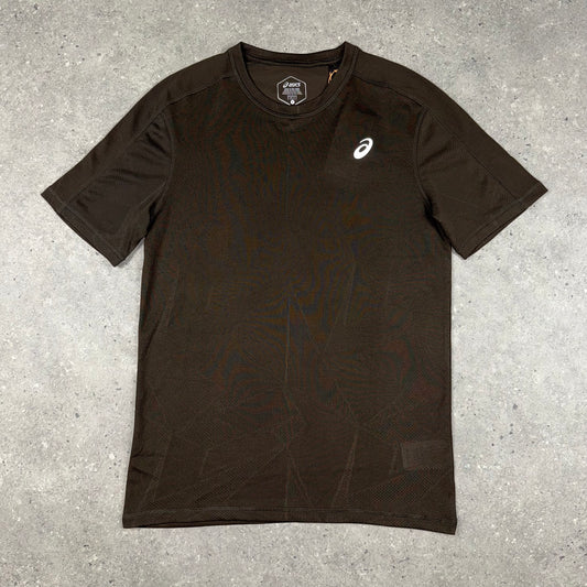 ASICS JACQUARD T-SHIRT BROWN