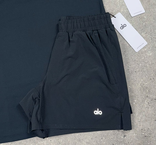 ALO TRACTION 5” SHORTS - ANTHRACITE