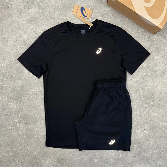 ASIS CORE T-SHIRT & SHORT SET - BLACK