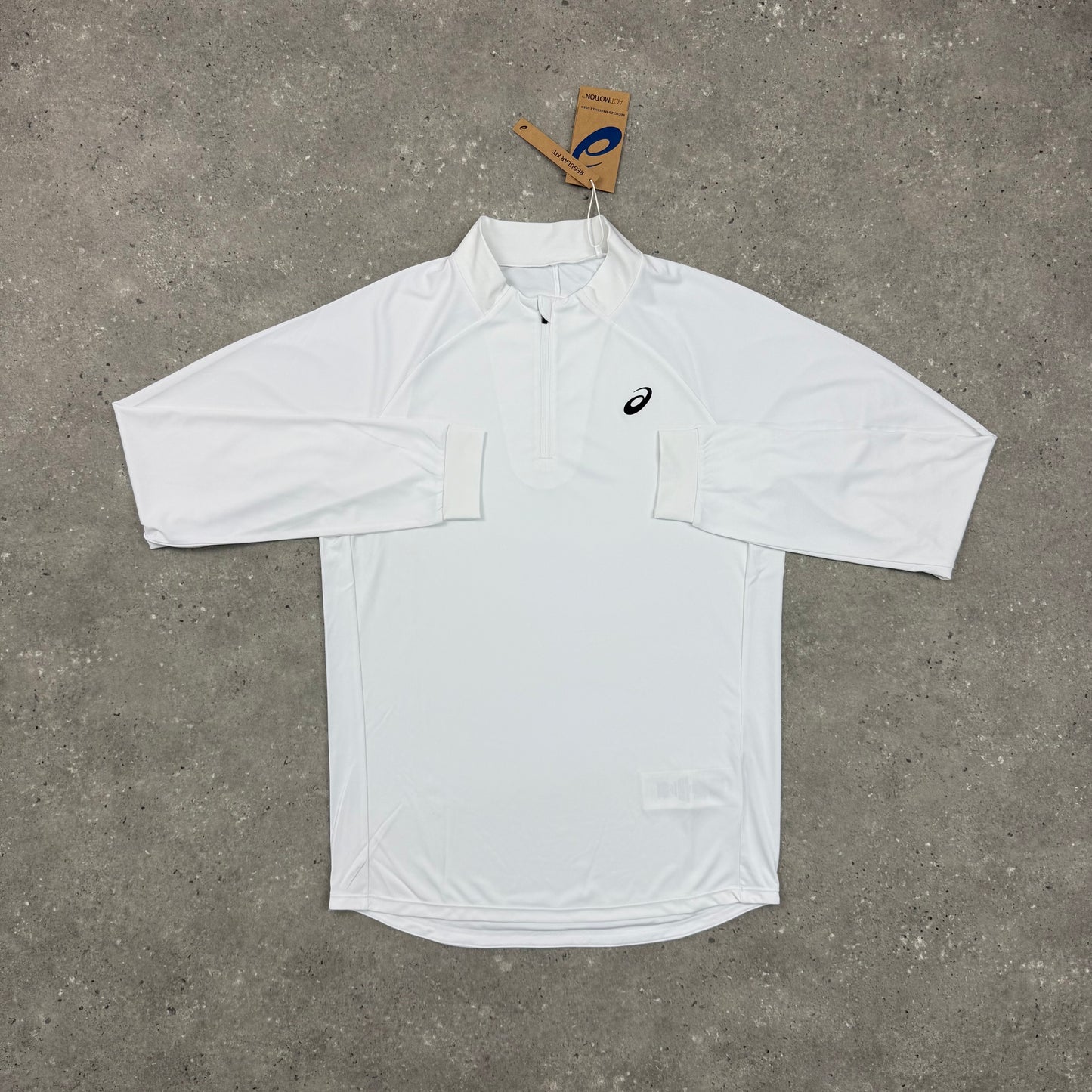ASICS MATCH 1/4 ZIP TOP - BRILLIANT WHITE
