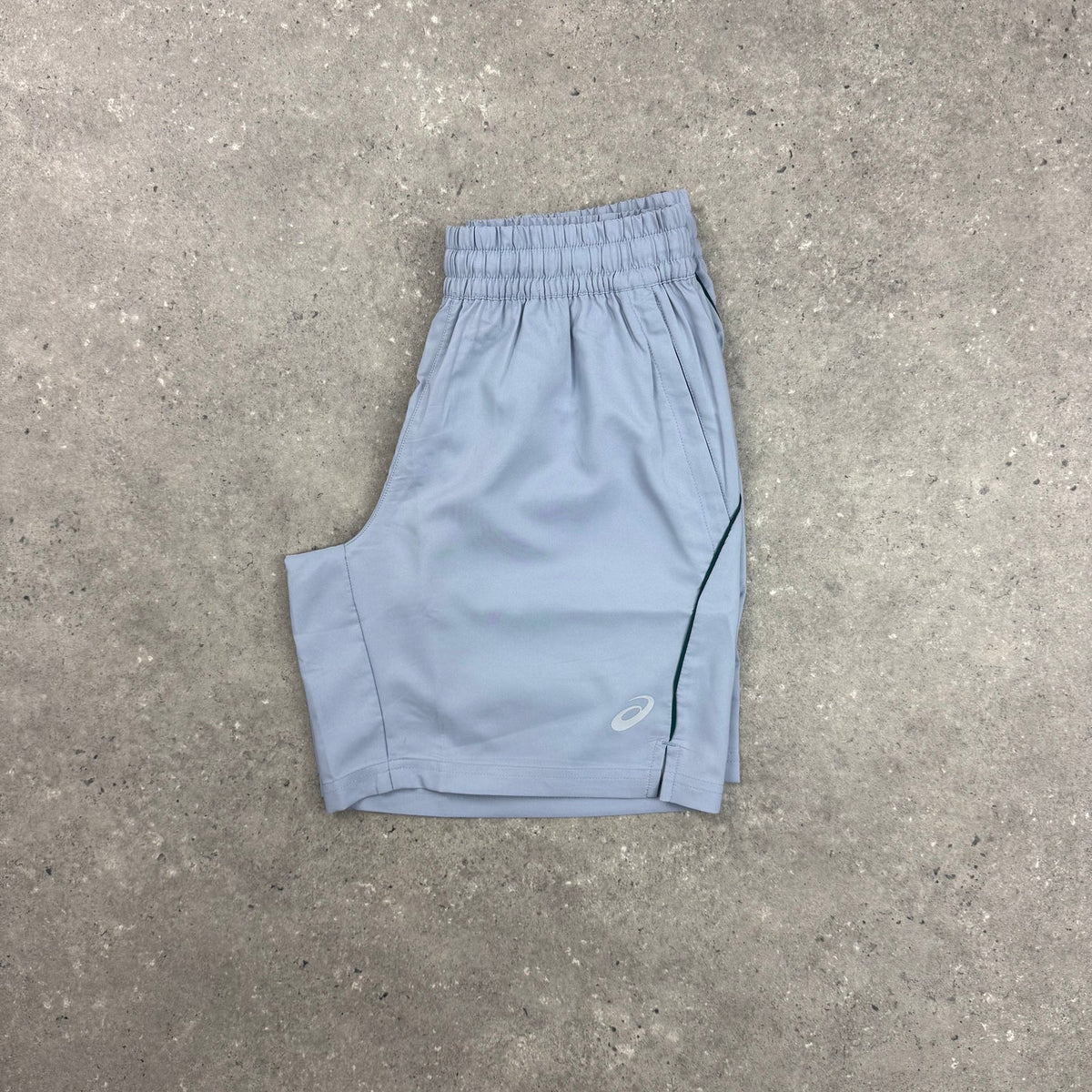 ASICS CORE T-SHIRT & PANEL SHORTS SET - WHITE / LIGHT GREY
