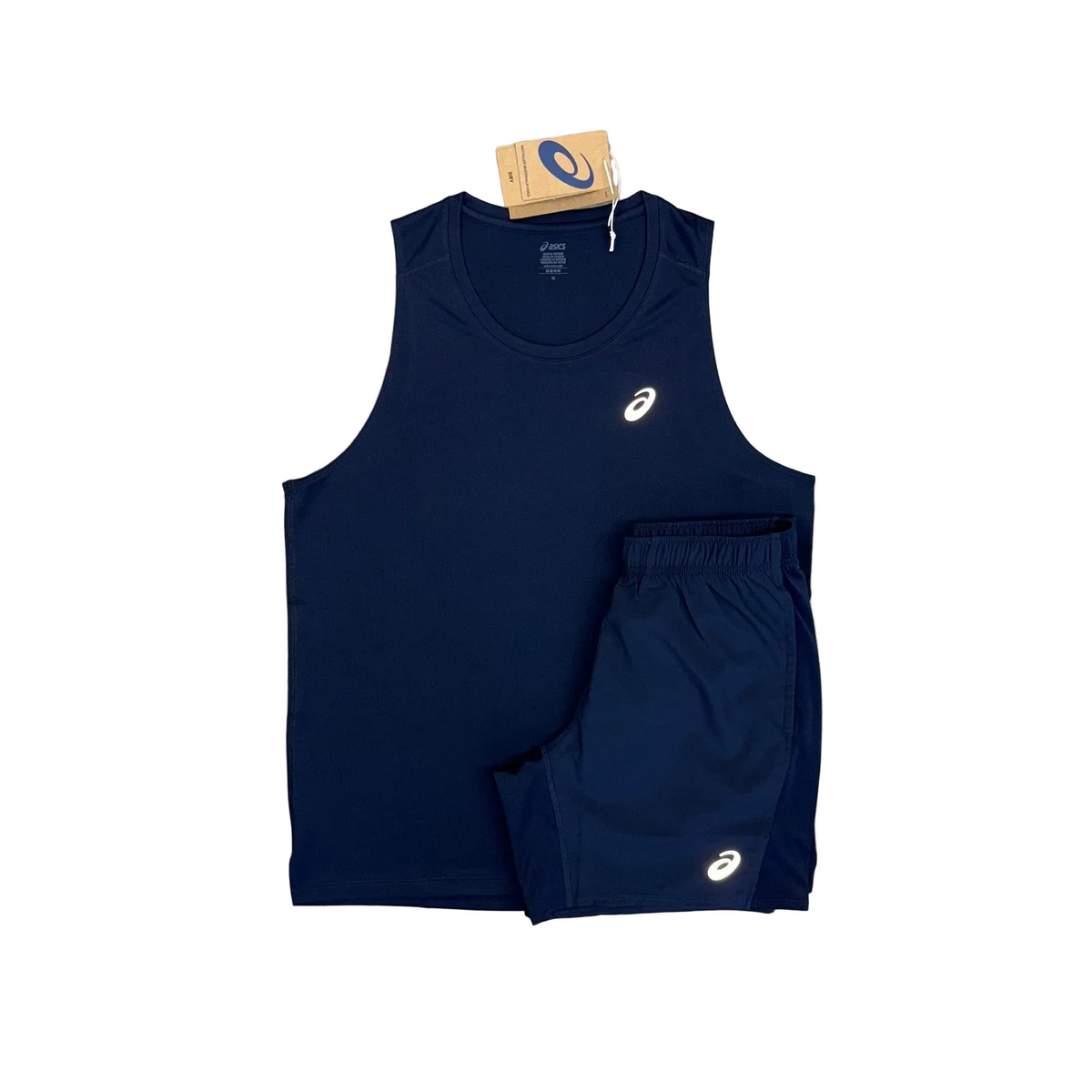 ASICS VEST & SHORT SET - MIDNIGHT NAVY