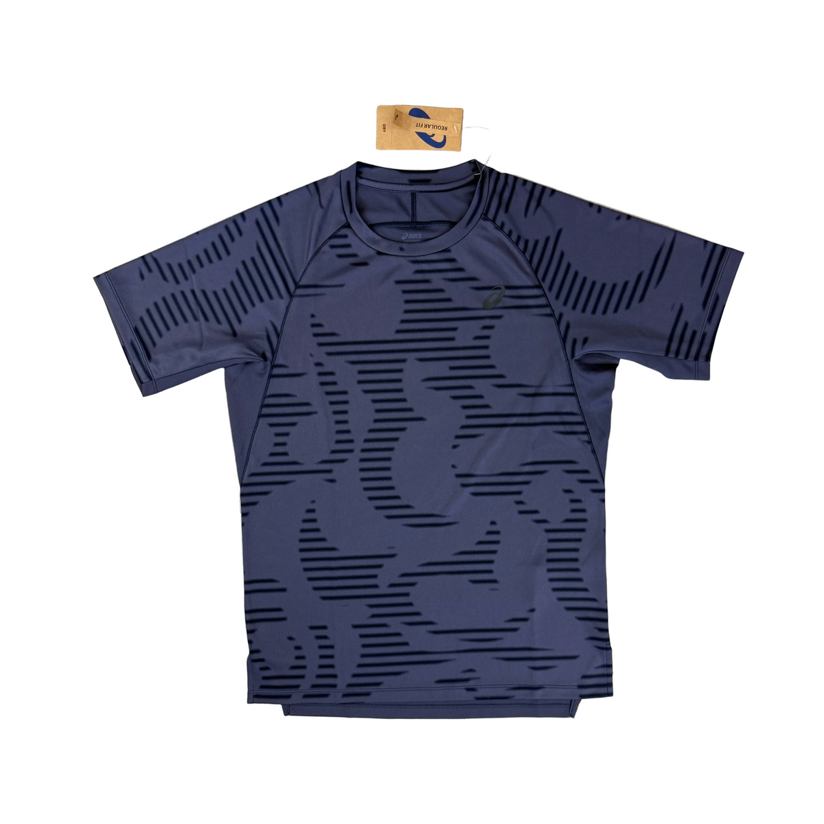 ASICS ALL OVER T-SHIRT - NAVY/INDIGO