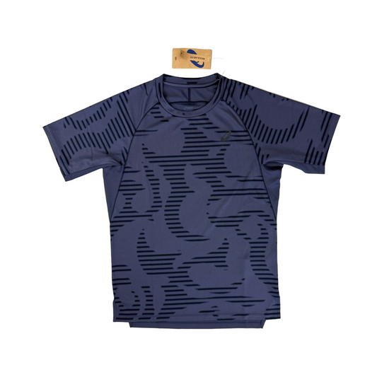 ASICS ALL OVER T-SHIRT - NAVY/INDIGO