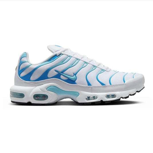 NIKE AIR MAX PLUS TNs - WHITE / BLUE POLARIZED