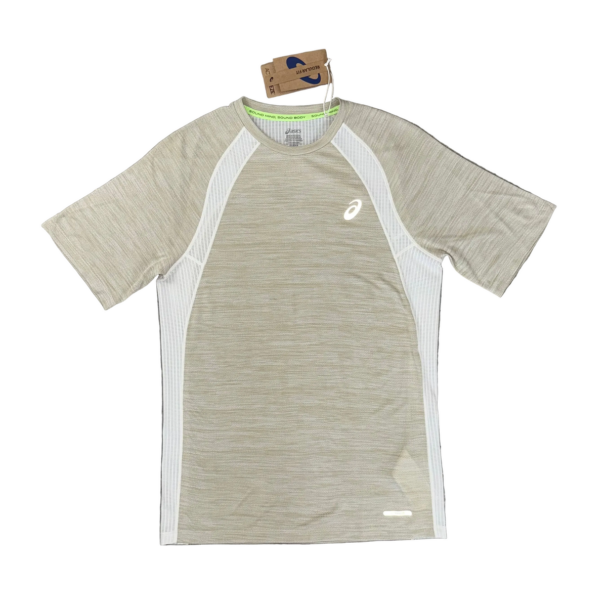 ASICS ROAD T-SHIRT - BEIGE / CREAM
