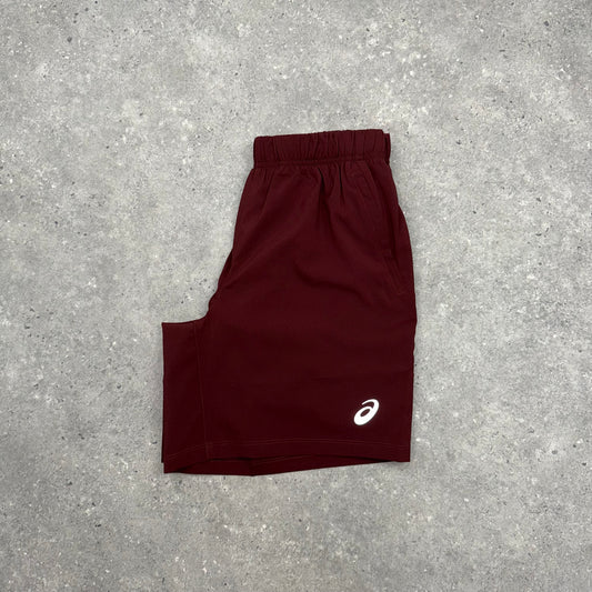 ASICS SPORT 7” SHORTS - DARK RED