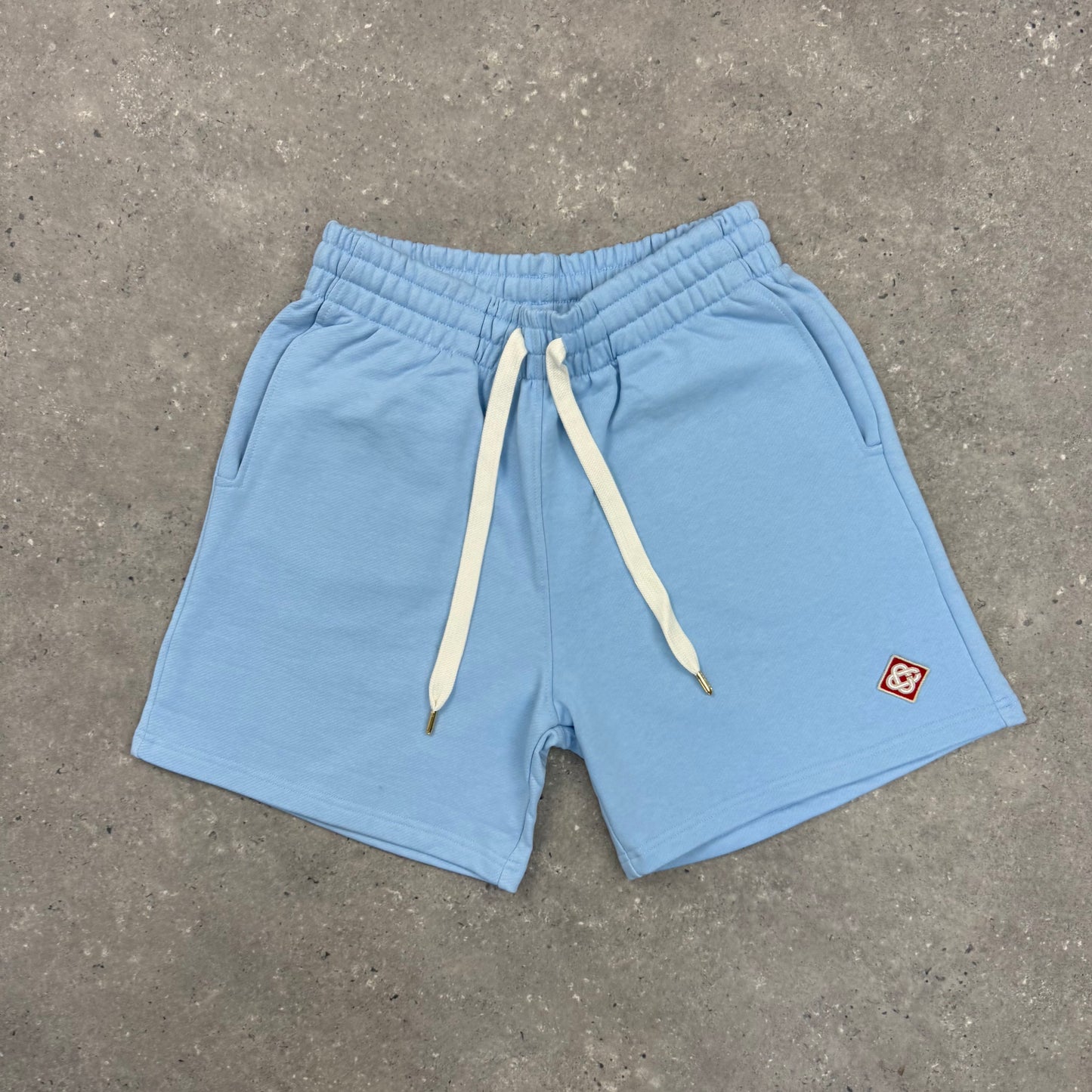 CASABLANCA DIAMOND LOGO SHORTS - SKY BLUE