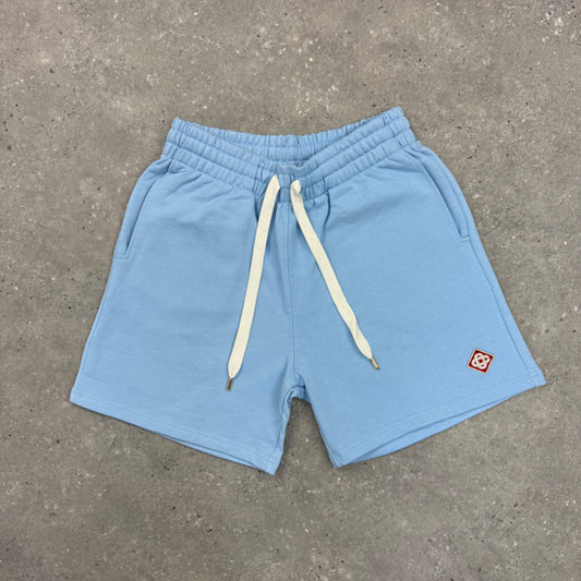 CASABLANCA DIAMOND LOGO SHORTS - SKY BLUE