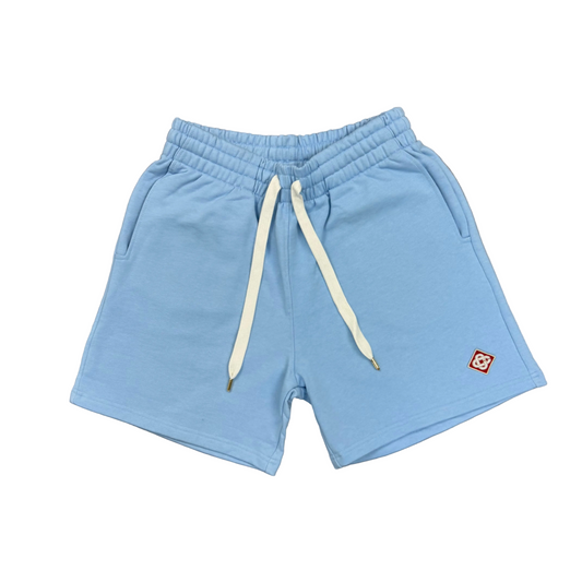 CASABLANCA DIAMOND LOGO SHORTS - SKY BLUE